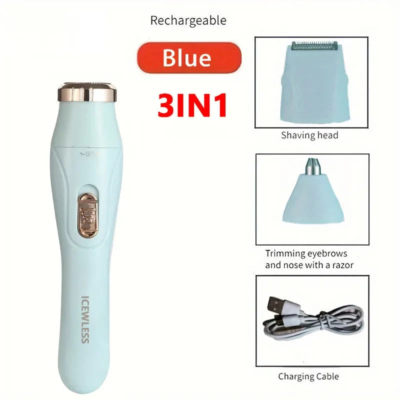 Afeitadora corporal eléctrica impermeable