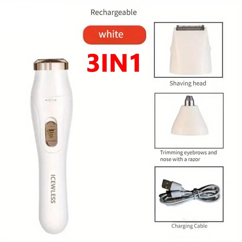 Afeitadora corporal eléctrica impermeable
