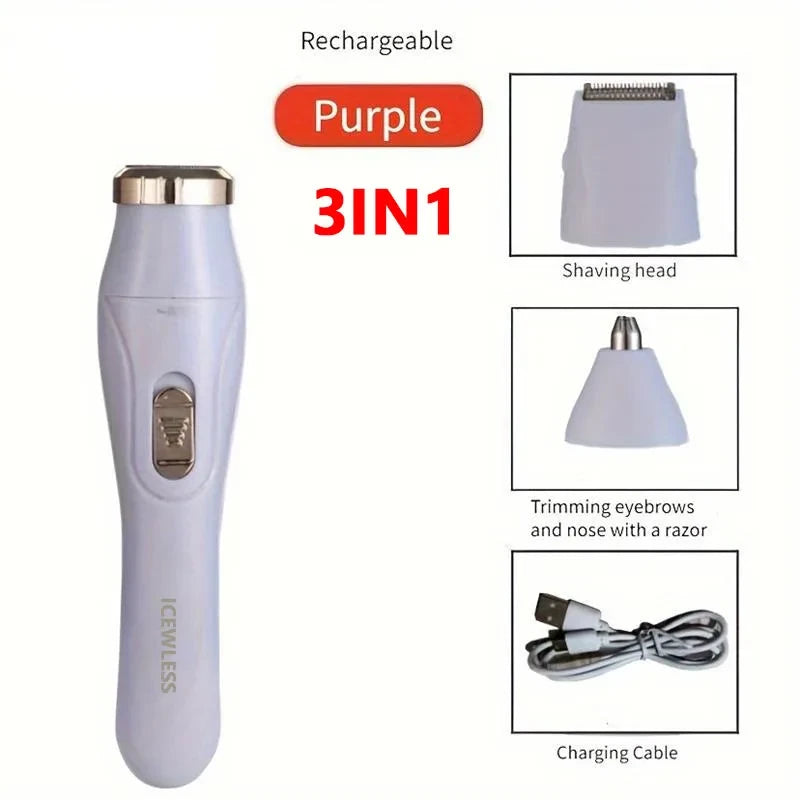 Afeitadora corporal eléctrica impermeable