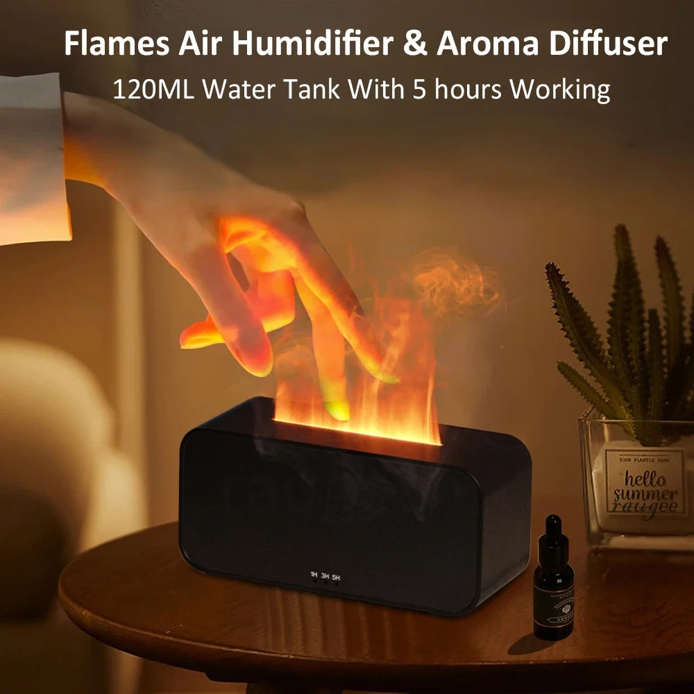 Difusor de Aromas con Luz de Llama